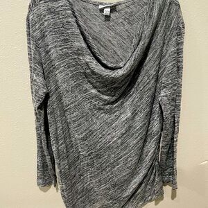 Liz Lange Gray Long Sleeved Flowy Maternity Tunic - XXL